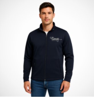 Premium Zipper Fleece Hoodie – Front Zip Closure, Plush Lining, Split Pockets, Cotton-Poly Blend, Custom Print or Embroidery, Ribbed Cuffs, Versatile for Layering, Unisex Fit, Easy Care, All Sizes